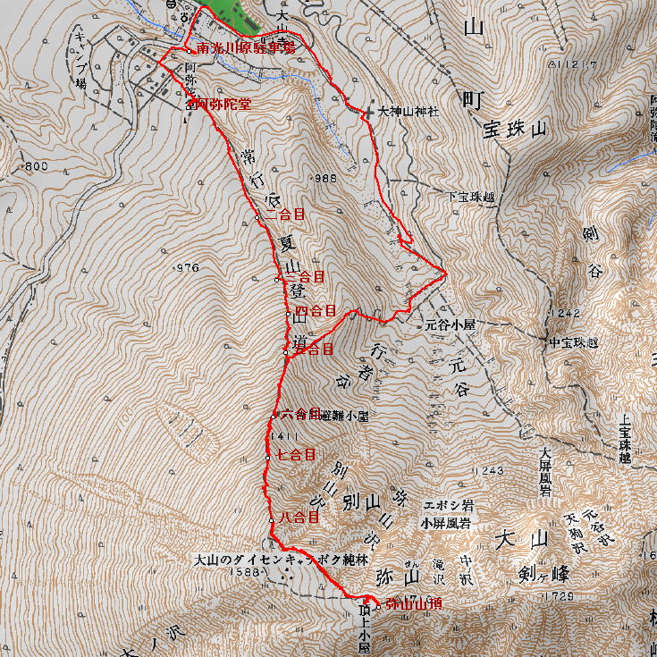 「伯耆大山行者コース　」の画像検索結果